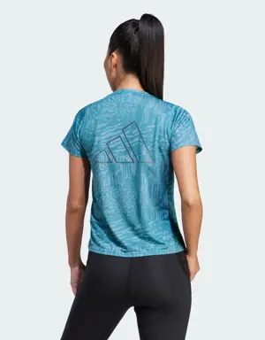 Adidas Koszulka Run Icons 3 Bar Logo Allover Print Running. 3 Adidas Koszulka Run Icons 3 Bar Logo Allover Print Running. 3