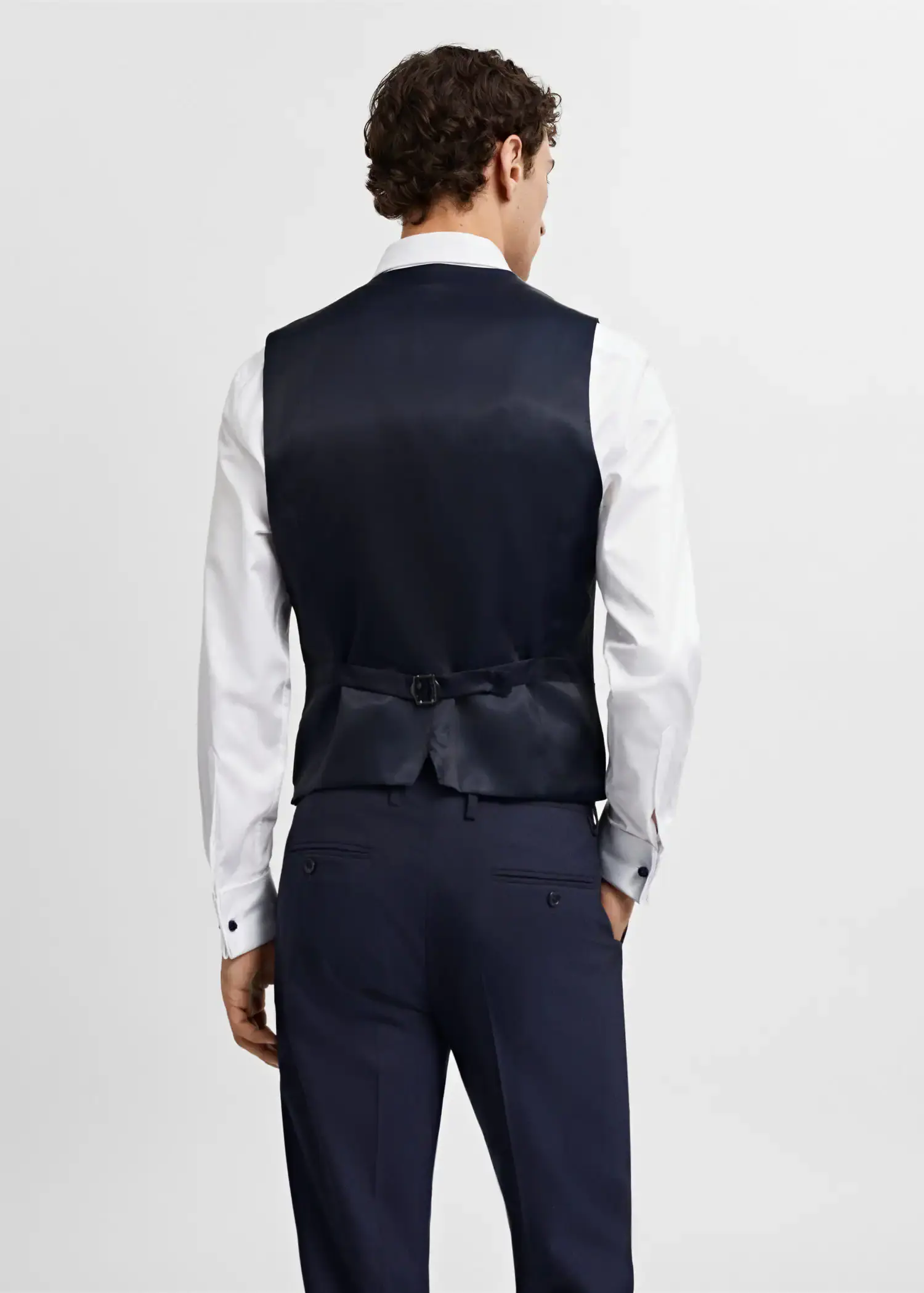 Mango Slim-fit suit waistcoat. 3