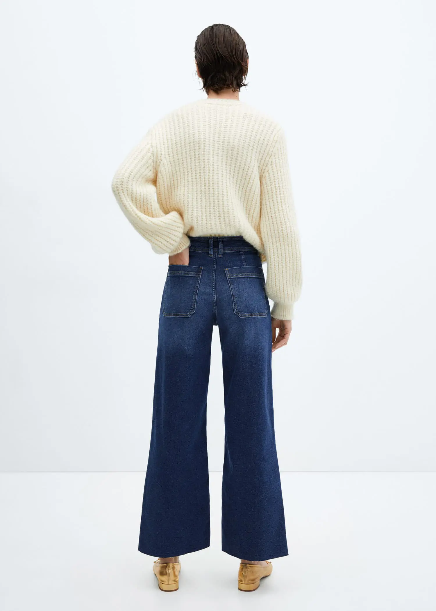Mango Jeans culotte high waist. 3