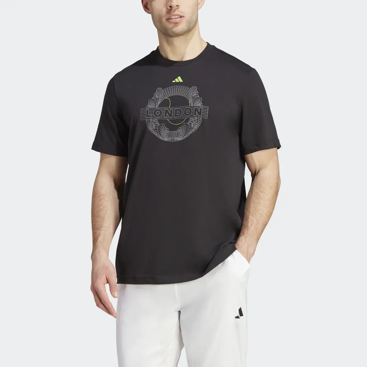 Adidas T-shirt de tennis graphique AEROREADY. 1