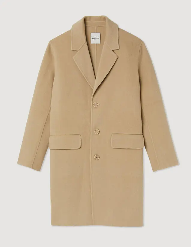 Sandro Straight-cut wool coat. 2