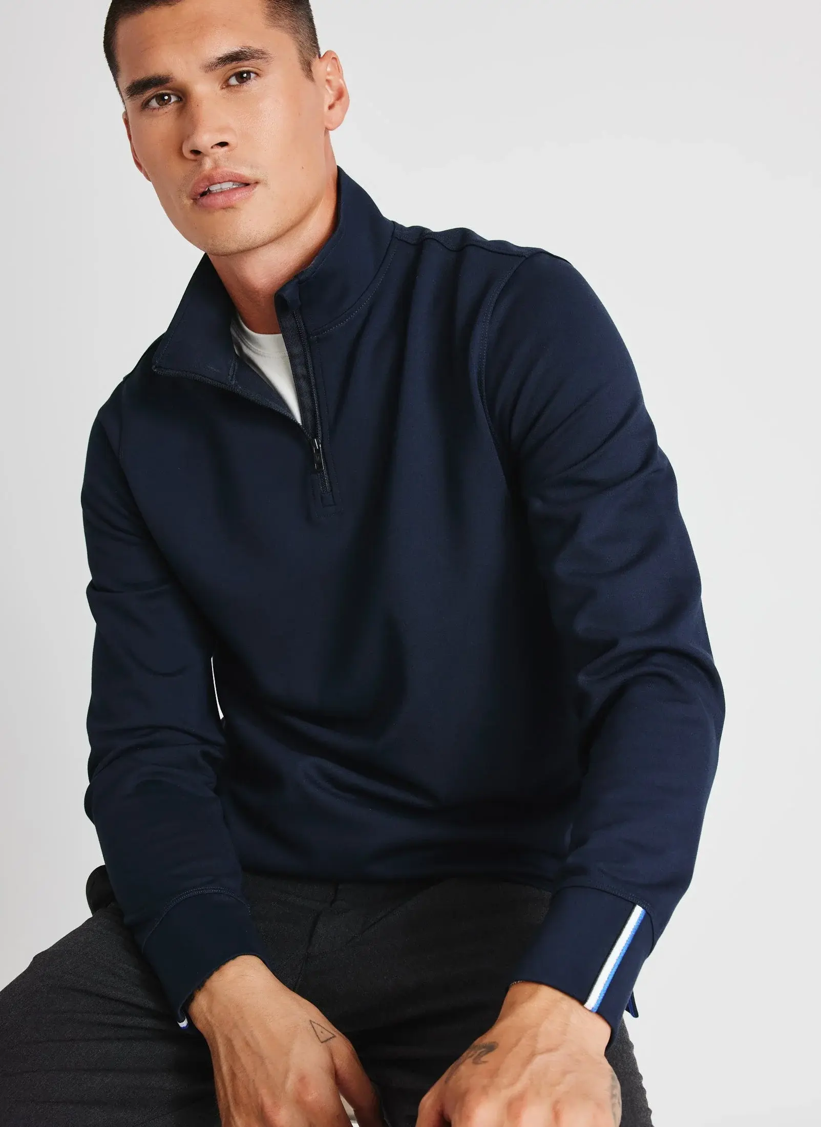 Kit And Ace Comfort Quarter Zip. 1