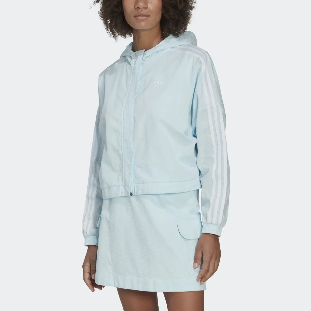 Adidas Adicolor Classics Poplin Hooded Track Top. 1