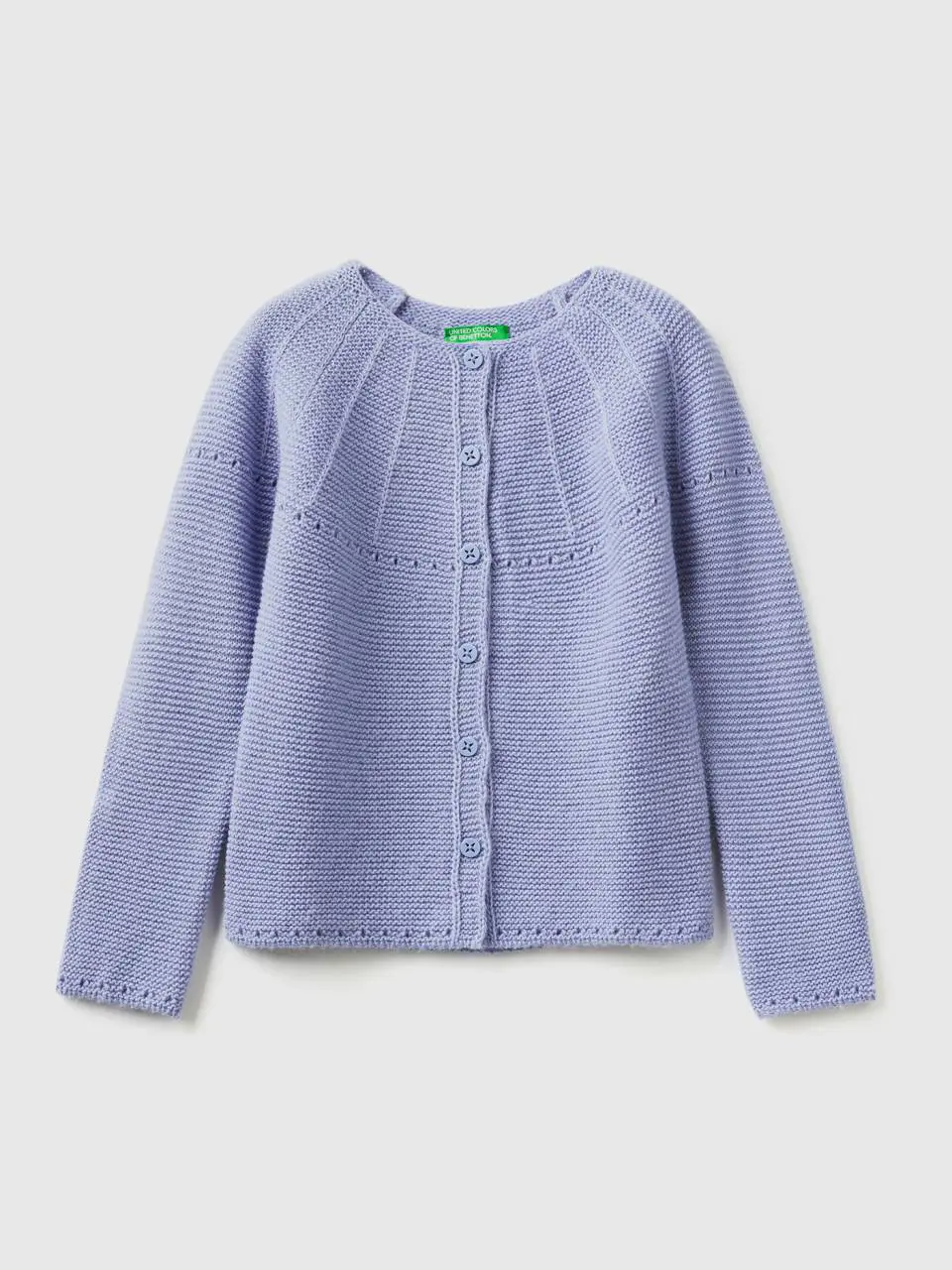 Benetton cardigan with perforated details. 1