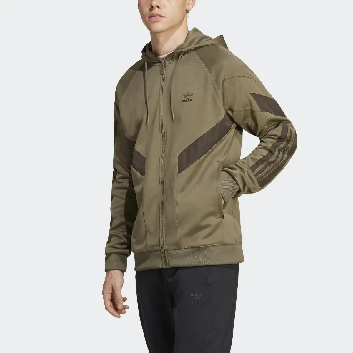 Adidas Rekive Hooded Track Jacket. 1