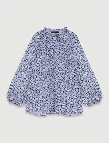 Maje PRINT BLUE DAISY. 2