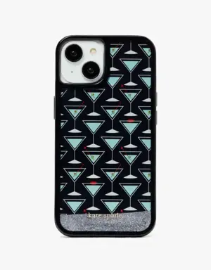 Shaken Not Stirred Liquid Glitter iPhone 14 Case