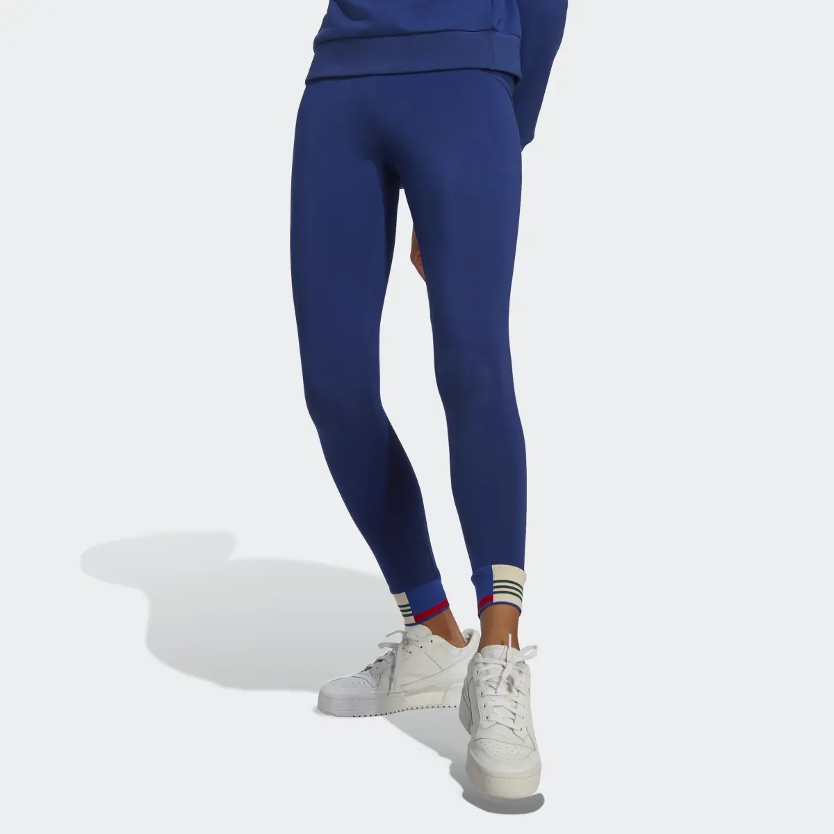 Adidas Ribbed Cuff Leggings. 1