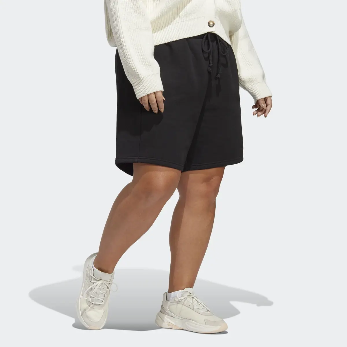 Adidas ALL SZN Fleece Shorts (Plus Size). 3