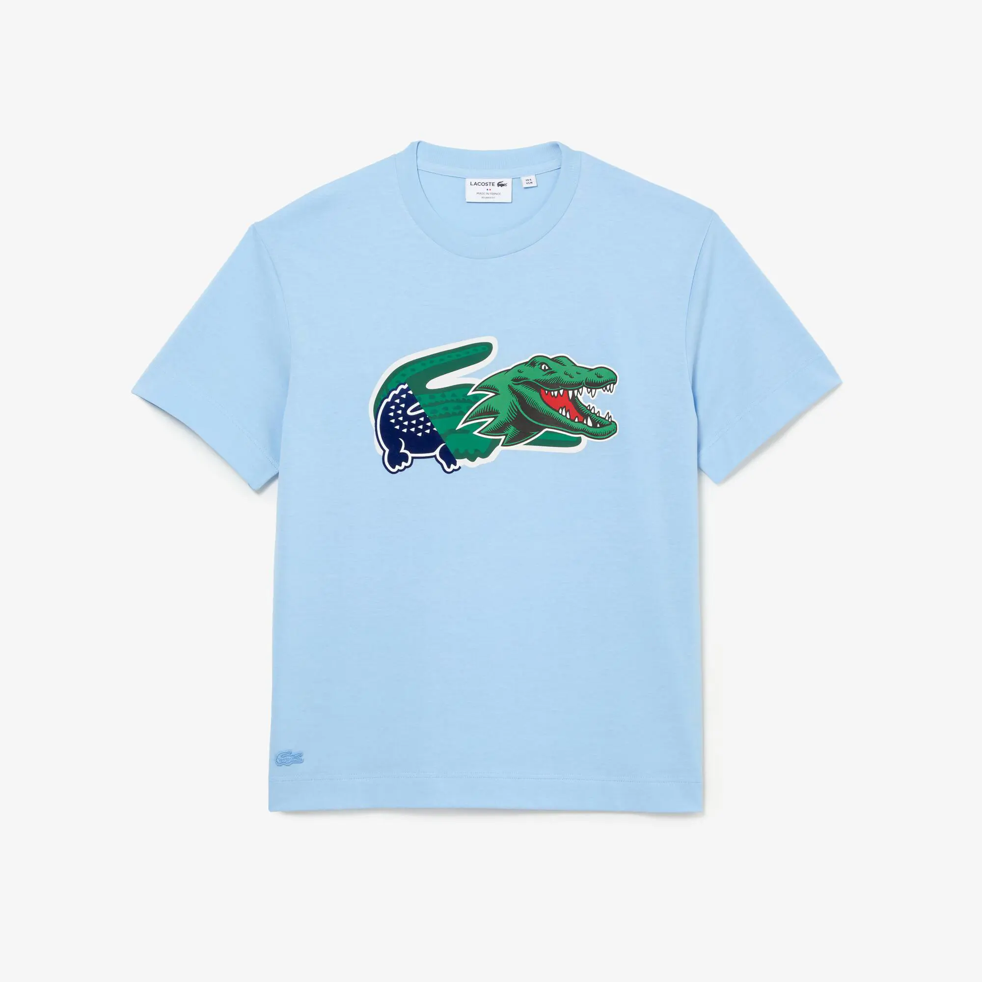 Lacoste Men's Holiday Relaxed Fit Oversized Crocodile T-Shirt. 2