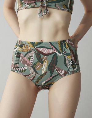 Çok Renkli Iole High Ruffle Bikini Altı