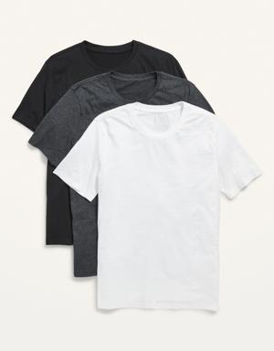Old Navy Soft-Washed Crew-Neck T-Shirt 3-Pack for Men gray