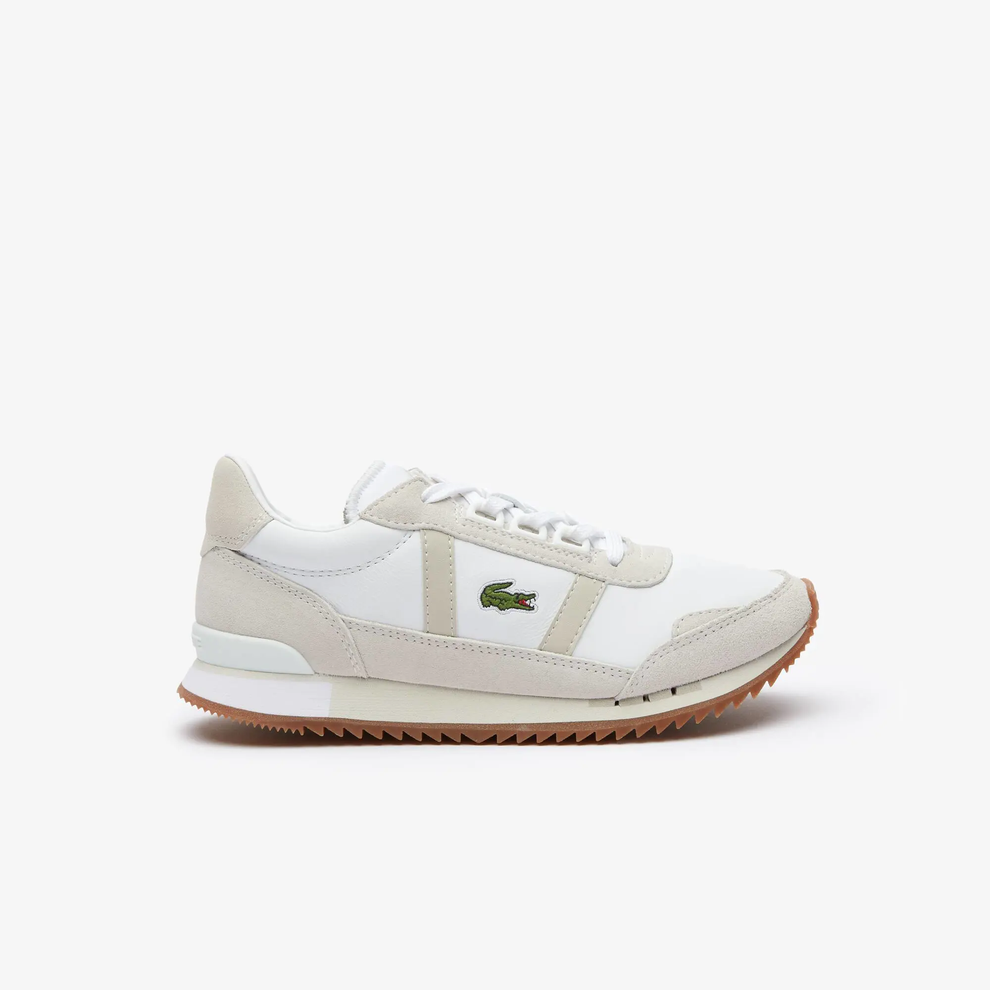 Lacoste Women's Partner Retro Leather and Suede Trainers. 1