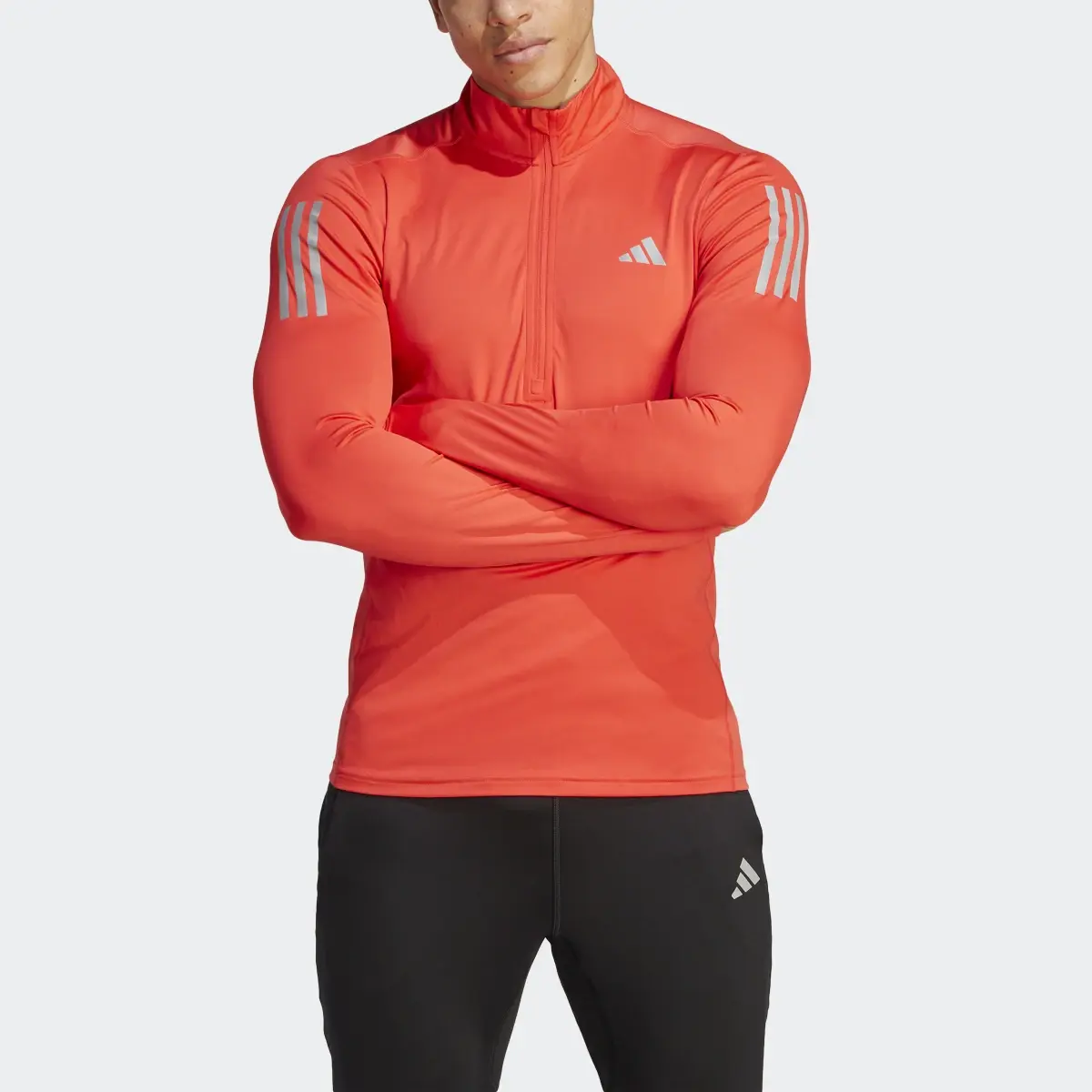 Adidas Sweatshirt Fecho 1/4 Own the Run. 1