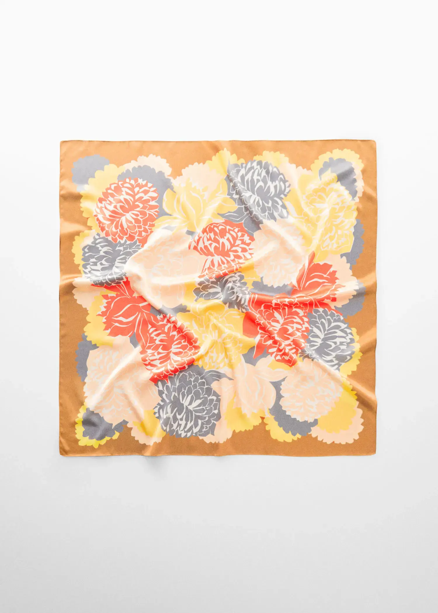 Mango Flowers printed scarf. 1