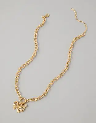 American Eagle O Bow Chain Necklace. 1