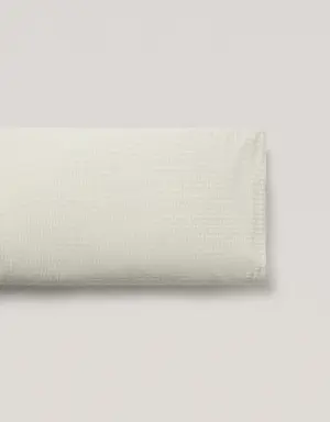 Poszewka na poduszkę z kory w tkane paski 45 x 110 cm