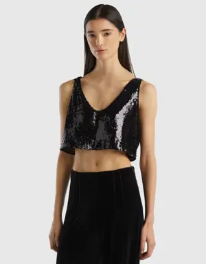 top with sequins