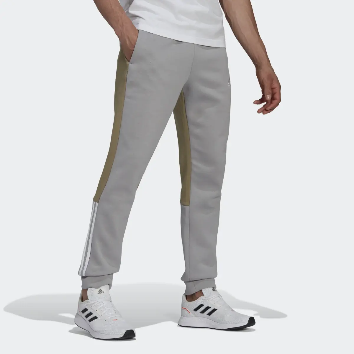 Adidas Pants de Felpa Essentials Colorblock. 3