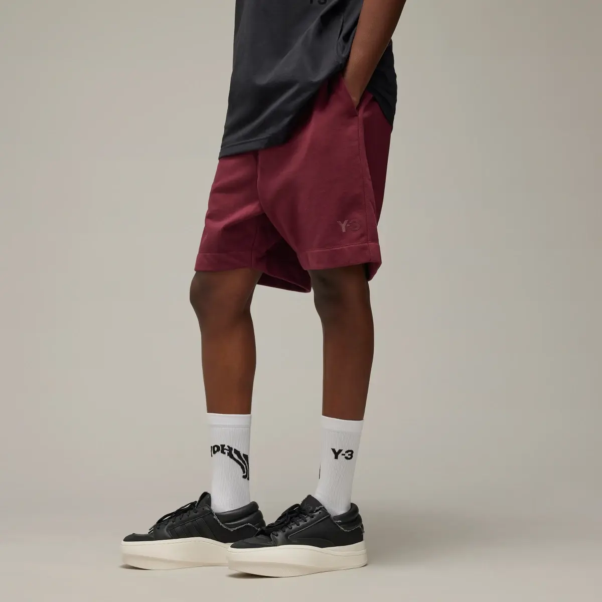 Adidas Y-3 French Terry Shorts. 2