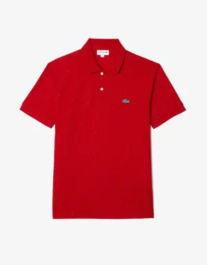 Men's Classic Fit Speckled Print Cotton Piqué Polo Shirt