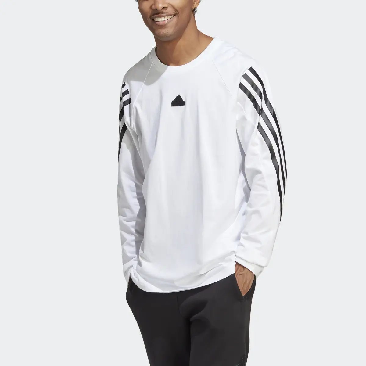 Adidas Future Icons 3-Stripes Long Sleeve Tee. 1