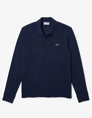 Original L.12.12 Long Sleeve Heathered Cotton Polo Shirt