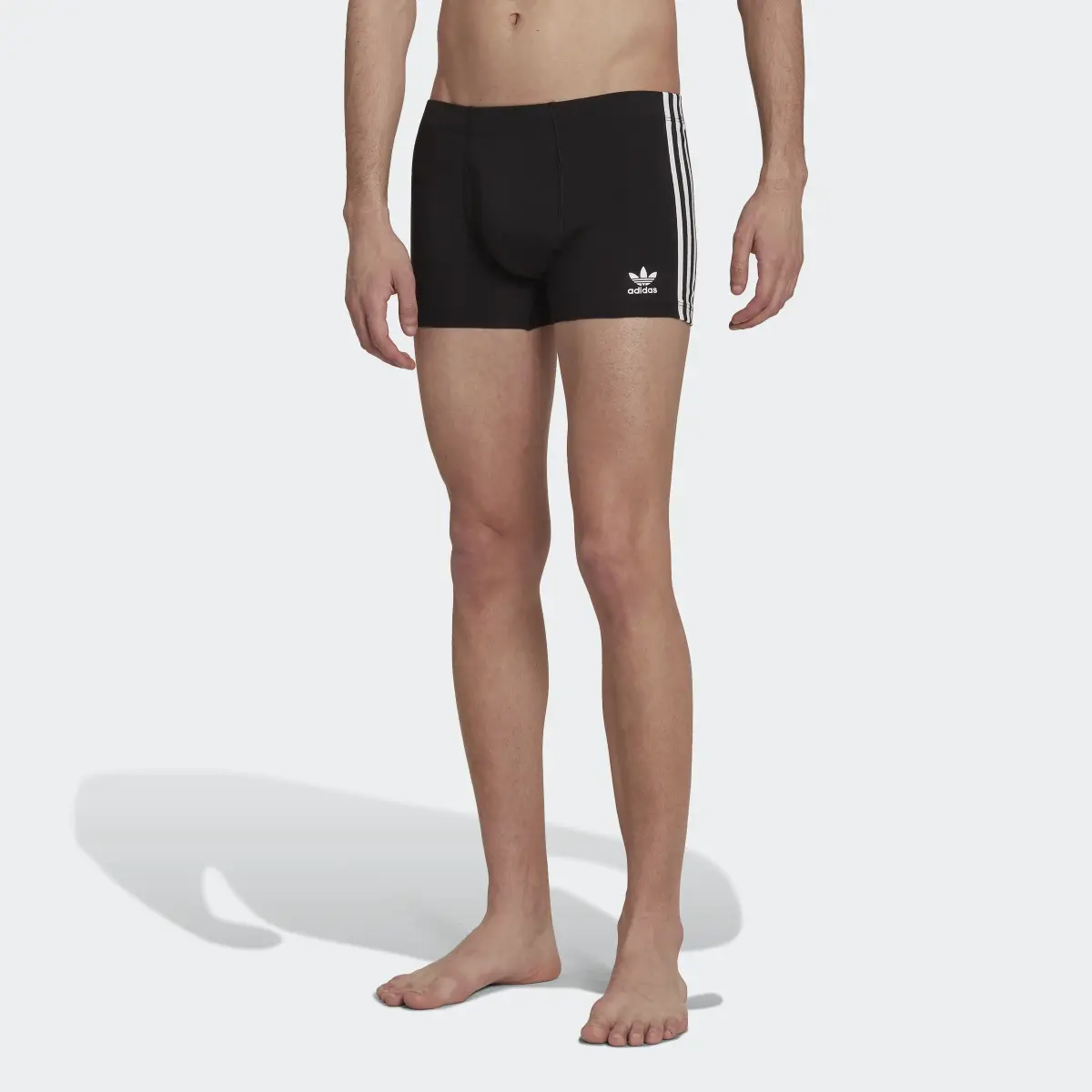 Adidas Comfort Flex Cotton 3-Stripes Trunk Briefs (3 pairs). 1