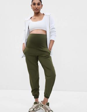 Maternity Full Panel Joggers green