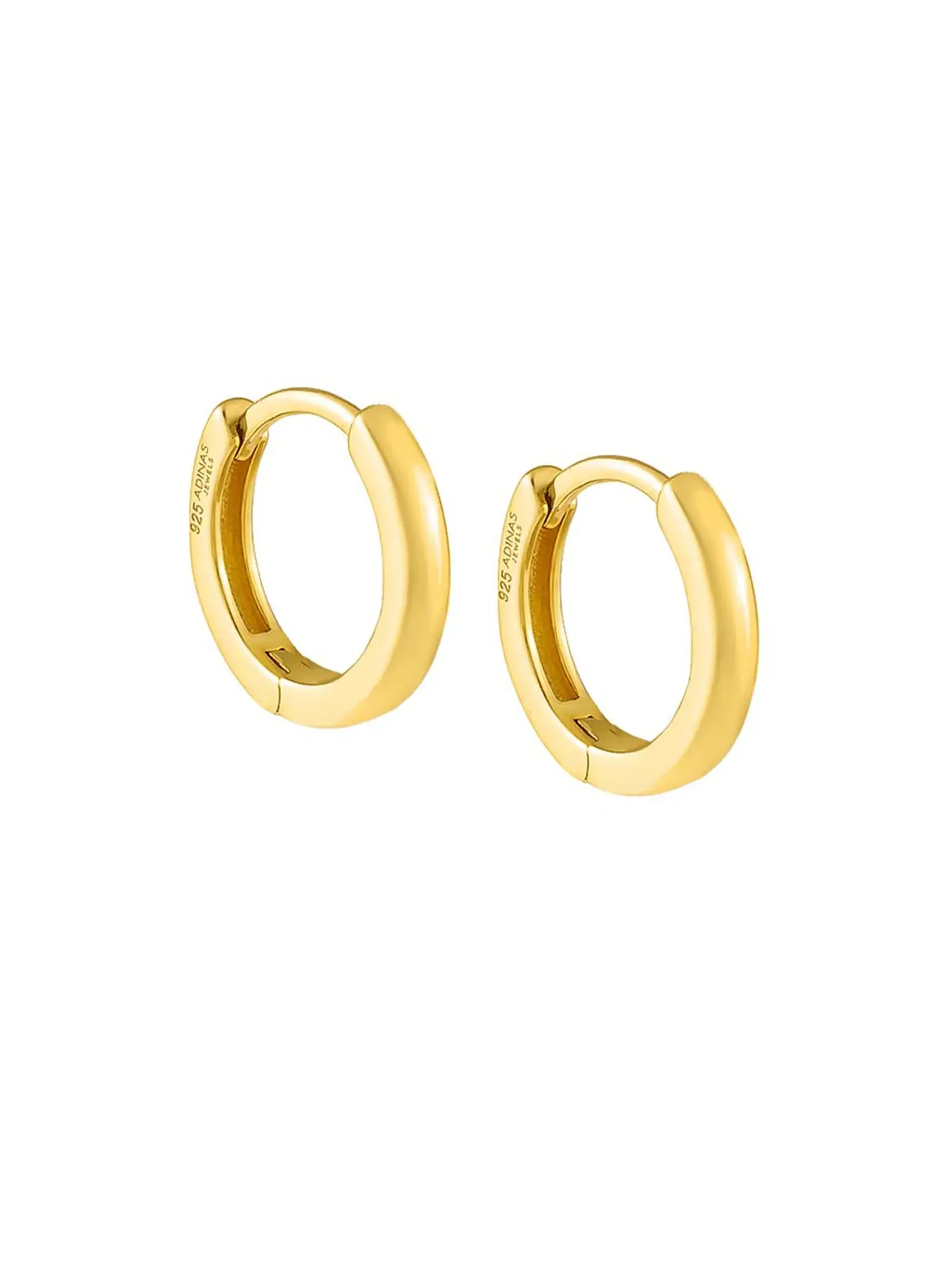 Gap Plain Ring Huggie Earring gold. 1