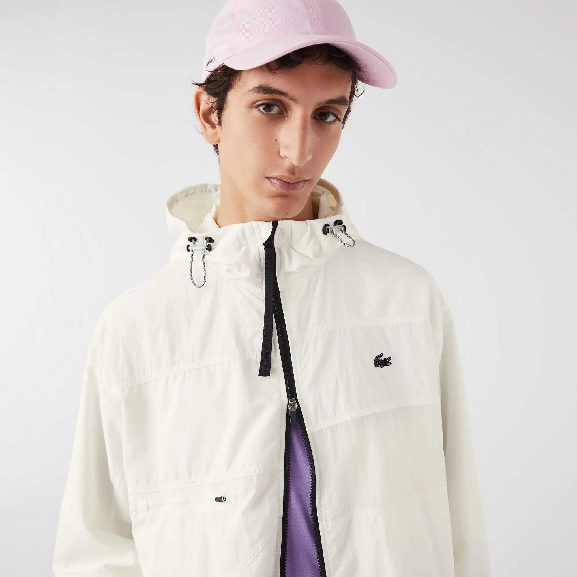 Lacoste Men's Patchwork Effect Jacket. 1 Lacoste Men's Patchwork Effect Jacket. 1