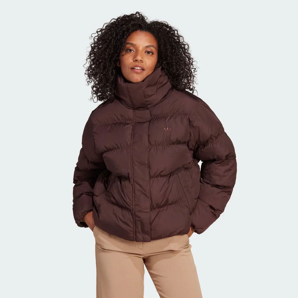 Adidas Short Vegan Puffer Jacket. 2