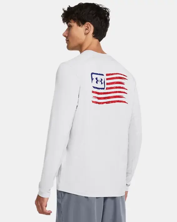 Under Armour Men's UA Fish Freedom Back Graphic Long Sleeve. 2