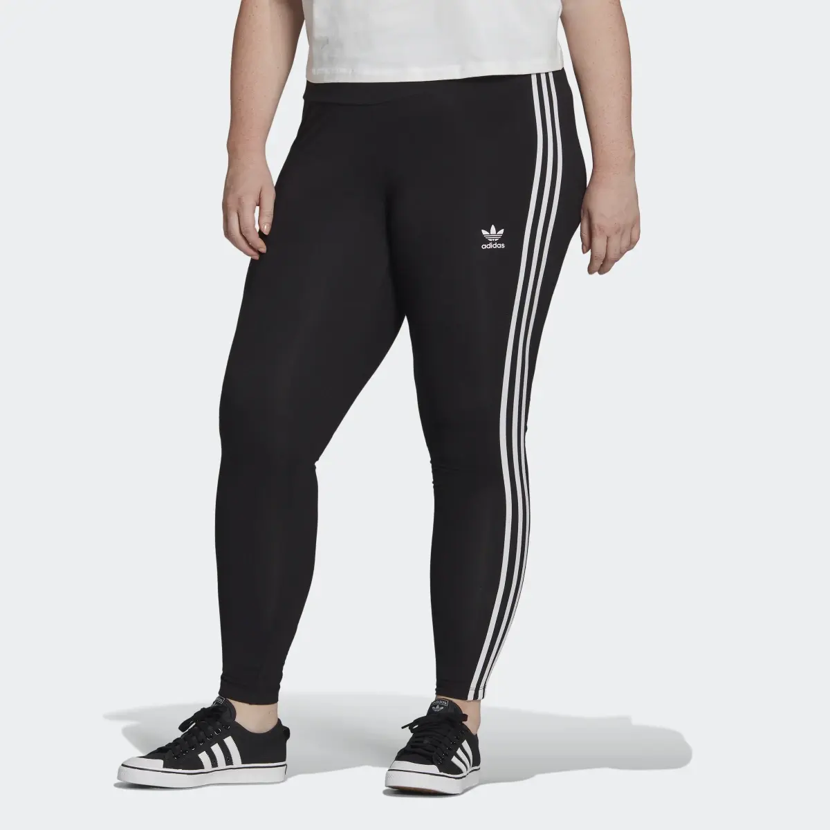 Adidas Adicolor Classics 3-Stripes Tights (Plus Size). 1