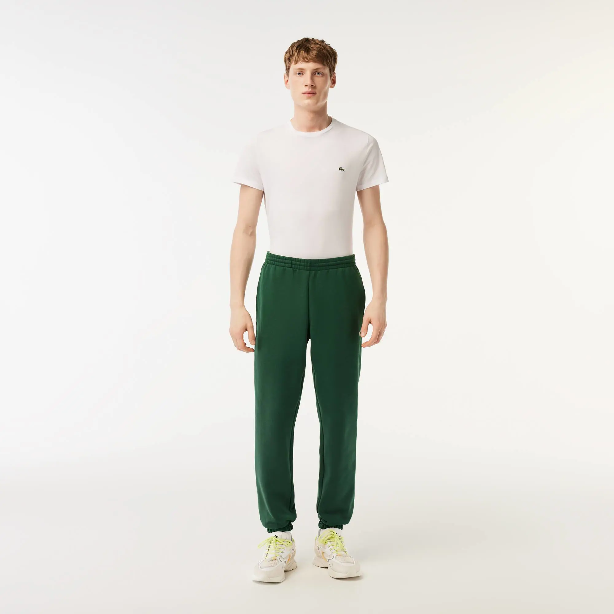 Lacoste Men's Lacoste Brushed Fleece Jogger Trackpants. 1