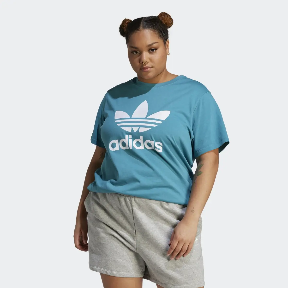 Adidas Adicolor Classics Trefoil Tee (Plus Size). 2