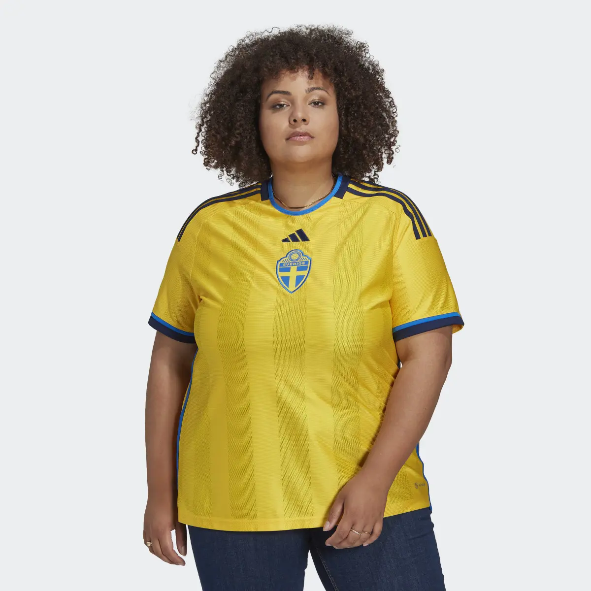 Adidas Camiseta primera equipación Suecia 22 (Tallas grandes). 2