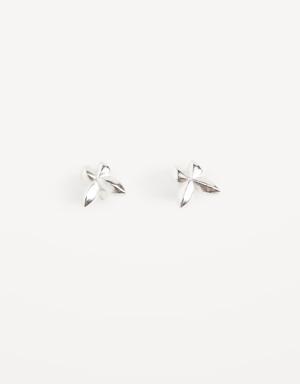 Sterling Silver Butterfly Stud Earrings for Women silver