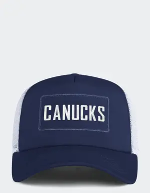 Canucks Team Plate Trucker Cap