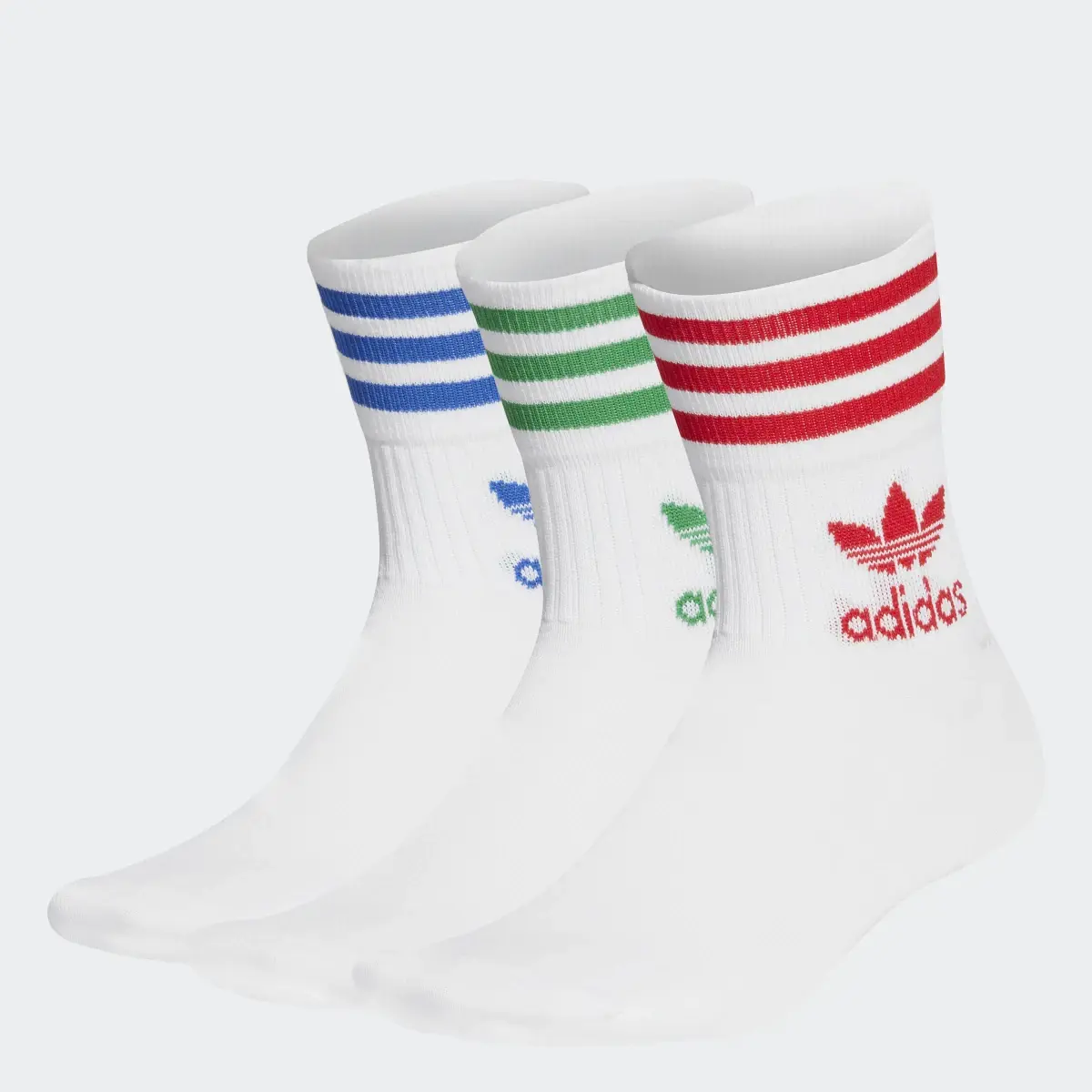 Adidas Enjoy Summer Mid Cut Crew Socks 3 Pairs. 1