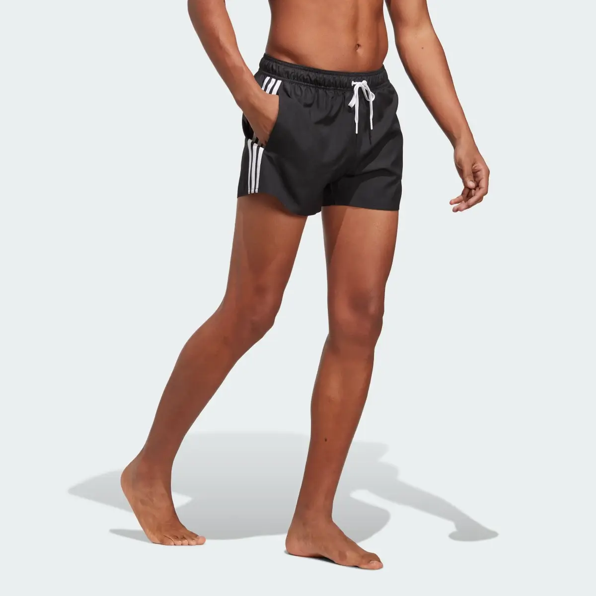 Adidas 3-Stripes CLX Swim Shorts. 3