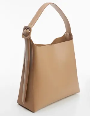 Mango Shopper bag with buckle