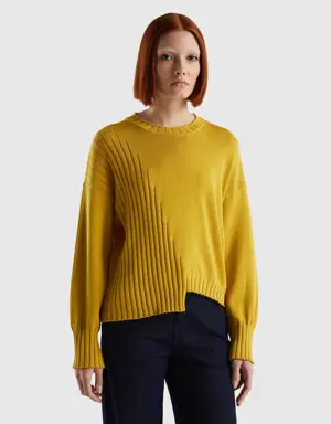 sweater with uneven bottom