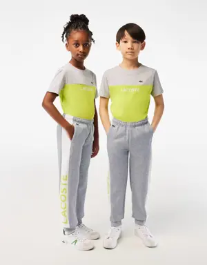 Kids’ Lacoste Organic Cotton and Recycled Polyester Track Pants