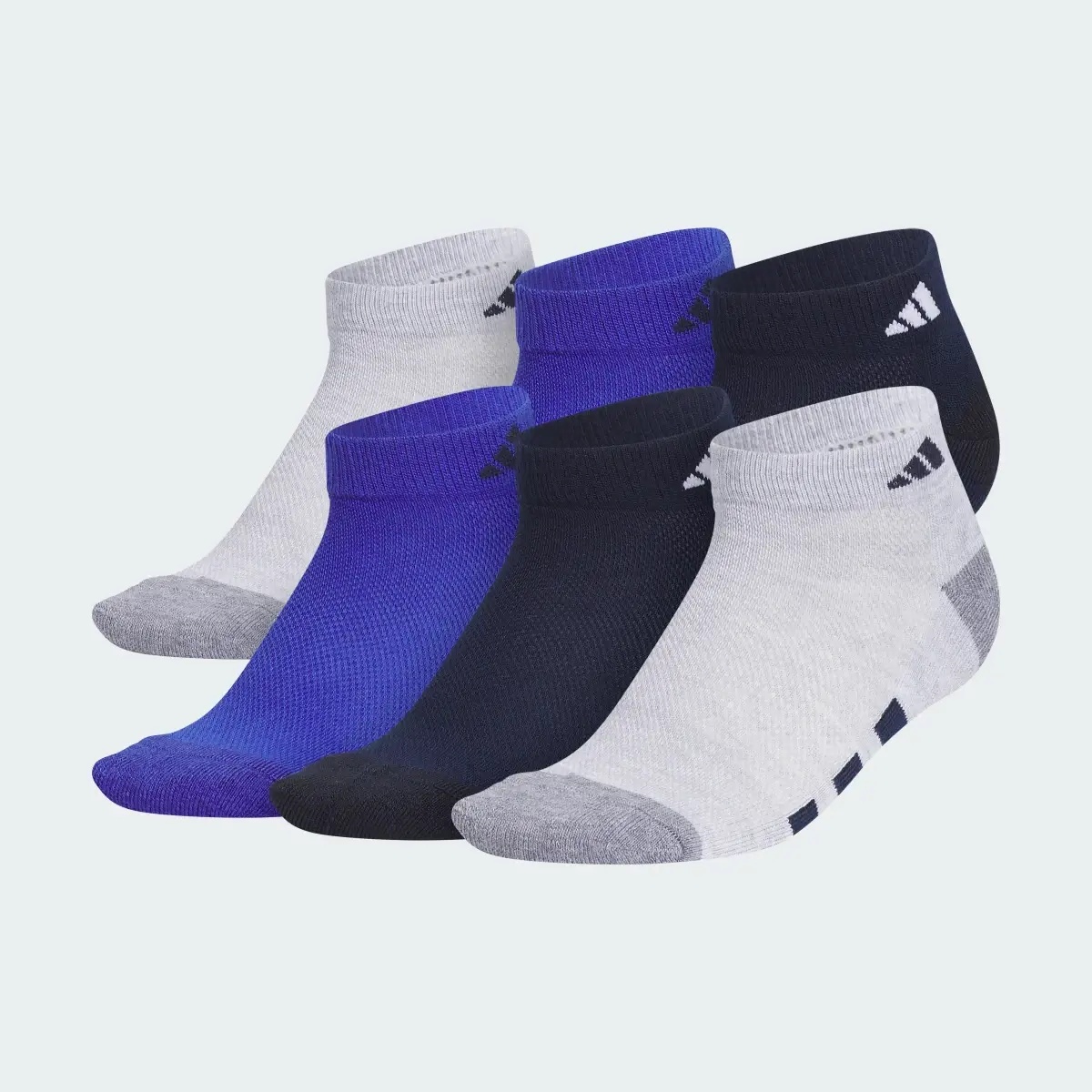 Adidas Athletic Cushioned 6-Pack Low-Cut Socks Kids. 2