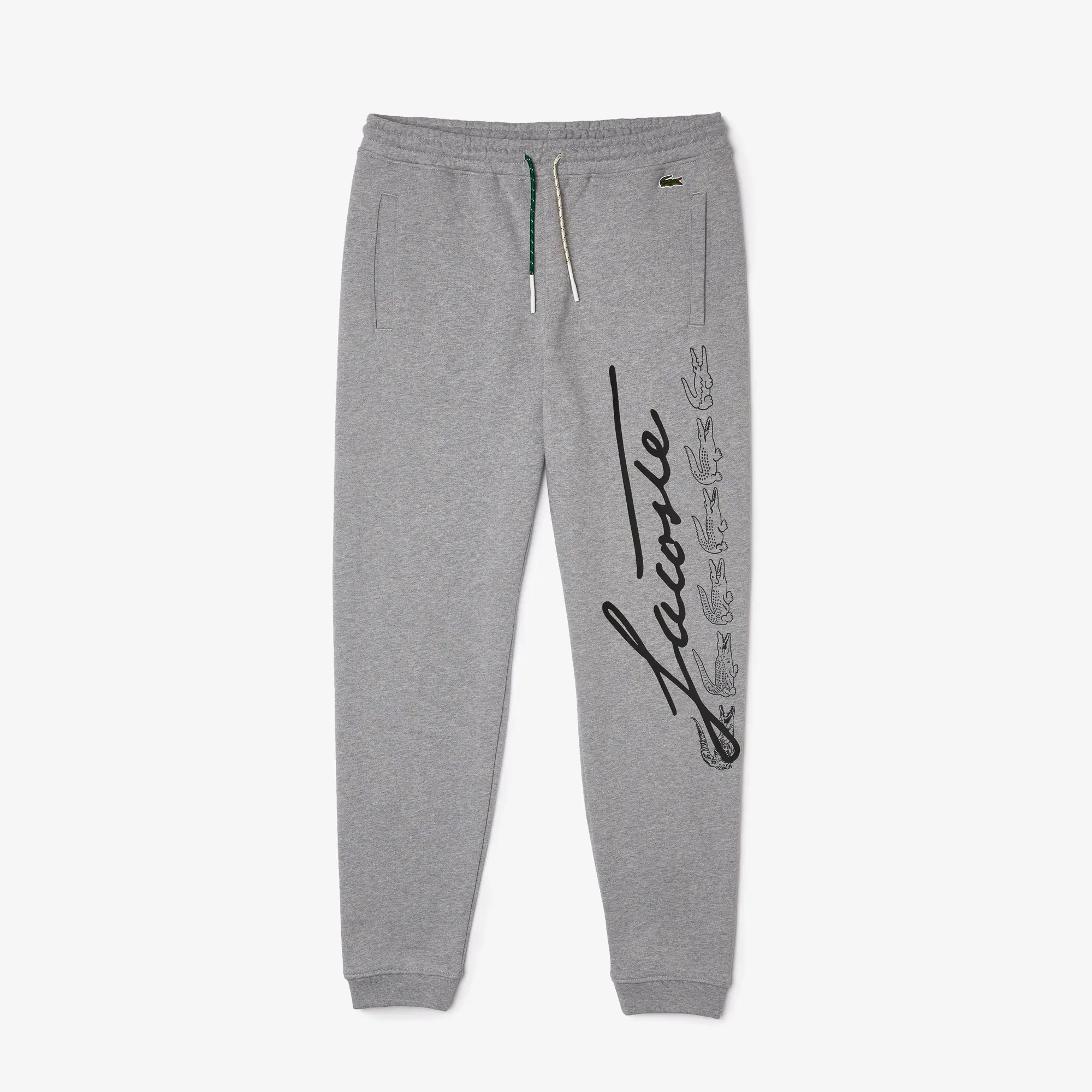 Lacoste Joggers para hombre en felpa de algodón con estampado de cocodrilo. 2