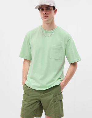 Gap Heavyweight Relaxed Fit Pocket T-Shirt green
