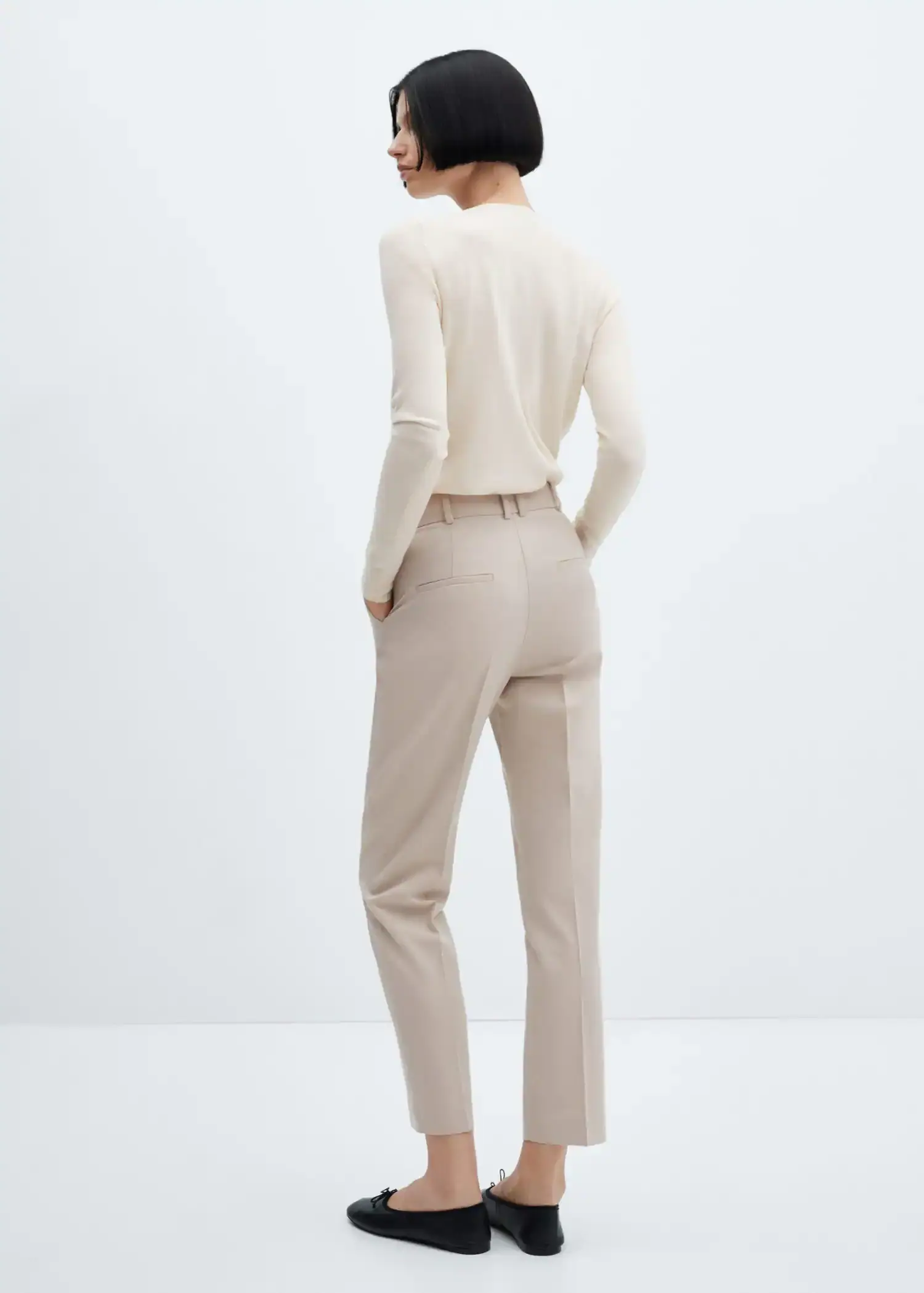 Mango Straight suit trousers. 3