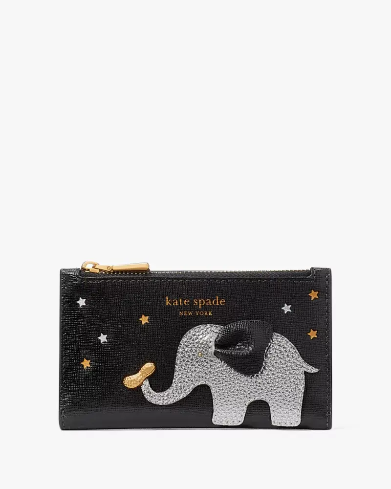 Kate Spade Ellie Embellished Small Slim Bifold Wallet. 1