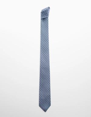 Micro-check cotton tie